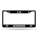 Rico Industries NHL Hockey Los Angeles Kings Black Black License Plate Frame 12" x 6"