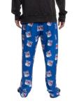 Calhoun NHL Surf & Skate Men's Scatter Print Team Logo Pajama Pants (Large, New York Rangers)