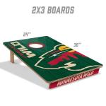 YouTheFan NHL Minnesota Wild 2’ x 3’ Wood Cornhole Game with Logo Bags