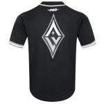 Pro Standard Mens WNBA Las Vegas Aces Mesh Button Down Mesh Top Black/Gray 2XL