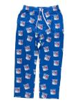 Calhoun NHL Surf & Skate Men's Scatter Print Team Logo Pajama Pants (Large, New York Rangers)
