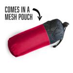 Northwest NFL San Francisco 49ers Lightweight Waterproof Pullover Poncho with Hood and Mesh Storage Bag, Compact Rain Gear for Hiking, Camping, Travel, Festivals, and Outdoor Activities Red