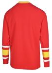 NHL Kids Youth 4-20 Official Power Play Long Sleeve Team Jersey (US, Numeric, 8, Calgary Flames - Red, Calgary Flames)
