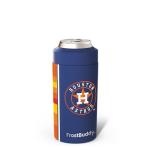 Frost Buddy MLB Universal Buddy - Fits All - Stainless Steel Can Cooler for 12 oz & 16 oz Regular or Slim Cans & Bottles - Stainless Steel (Houston Astros)