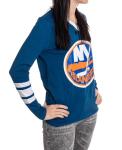 Calhoun NHL Women's V-Neck Varsity Long Sleeve Shirt (New York Islanders, X-Large)