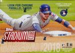 2018 Topps STADIUM CLUB Baseball Series Unopened Blaster Box with Chance for Chrome Parallels and Autographed Cards and Shohei Otani Rookie Cards Plus