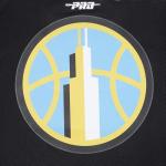 Pro Standard Mens WNBA Chicago Sky Mesh Button Down Mesh Top Black L