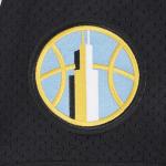 Pro Standard Mens WNBA Chicago Sky Mesh Button Down Mesh Top Black L