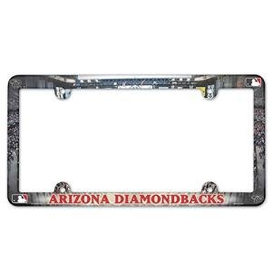 MLB Arizona Diamondbacks License Plate with Full Color Frame