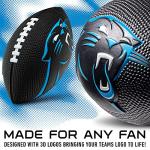 Franklin Sports NFL Carolina Panthers Football - Kids Foam Football - Soft Junior Size 8.5" Ball with 3D Logos - Perfect for Gameday + Tailgates
