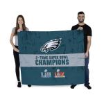 Northwest NFL Philadelphia Eagles 2025 Super Bowl LIX Multi Champ Excellence Wall Hanging 34X40 Inches