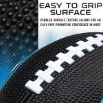 Franklin Sports NFL Carolina Panthers Football - Kids Foam Football - Soft Junior Size 8.5" Ball with 3D Logos - Perfect for Gameday + Tailgates