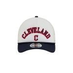 New Era MLB Chrome Arch 9FORTY M-Crown A-Frame Cooperstown Trucker Mesh Adjustable Snapback Hat One Size Fits All - Cleveland Guardians - Navy