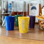 Rico Industries NFL Football Pittsburgh Steelers 2oz Ceramic Shot Glass for Fans, Laser Engraved In Team Color Single Shot Glass