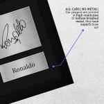 HWC Trading Ronaldo Inter Milan Framed Gifts Printed Signed Autograph Picture for Football Fans and Supporters - US Letter Size