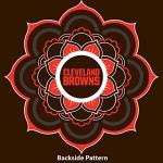 Littlearth NFL Cleveland Browns Caftan Flower, Team Color, 32" x 42"