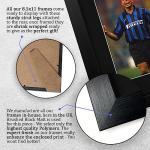 HWC Trading Ronaldo Inter Milan Framed Gifts Printed Signed Autograph Picture for Football Fans and Supporters - US Letter Size