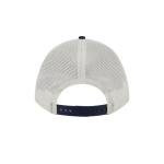 New Era MLB Chrome Arch 9FORTY M-Crown A-Frame Cooperstown Trucker Mesh Adjustable Snapback Hat One Size Fits All - Cleveland Guardians - Navy