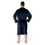 NFL Houston Texans Adult Unisex Silk Touch Bathrobe, Large/X-Large, Navy, Officially Licensed Loungewear, Soft Plush Polyester
