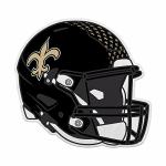 Rico Industries NFL Football New Orleans Saints 3D Helmet Shape Cut Pennant - Home and Living Room Décor - Soft Felt EZ to Hang