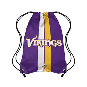 FOCO Minnesota Vikings NFL Team Stripe Wordmark Drawstring Backpack