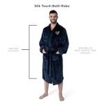 NFL Houston Texans Adult Unisex Silk Touch Bathrobe, Large/X-Large, Navy, Officially Licensed Loungewear, Soft Plush Polyester