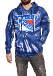 Calhoun NHL Surf & Skate Unisex Spiral Tie Dye Ultra-Soft Pullover Hoodie – The Sunset Collection (New York Rangers, XX-Large)