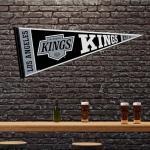Rico Industries NHL Hockey Los Angeles Kings Rally 12" x 30" Felt Wall Décor Pennant - Great for Home/Bed Room/Man Cave Décor