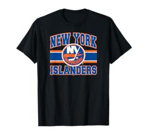 New York Islanders Stripe Black Officially Licensed T-Shirt