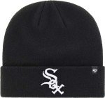 '47 MLB Unisex-Adult Primary Logo Cuffed Knit Primary Logo Team Color Beanie Hat Cold Weather Hat, One Size (Chicago White Sox Black)