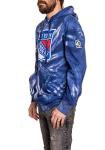 Calhoun NHL Surf & Skate Unisex Spiral Tie Dye Ultra-Soft Pullover Hoodie – The Sunset Collection (New York Rangers, XX-Large)