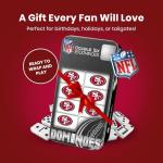 Masterpieces NFL San Francisco 49ers Dominoes Set - Collector Edition, Team Logo, 28 Pieces
