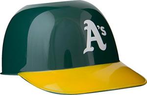 Official MLB Mini Baseball Helmet 8oz Ice Cream/Snack Bowls, 1 Count, Oakland Athletics