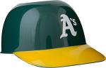 Official MLB Mini Baseball Helmet 8oz Ice Cream/Snack Bowls, 1 Count, Oakland Athletics