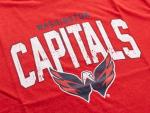 Calhoun NHL Surf & Skate Mens Vintage Style Distressed Heather Tone Rustic T-Shirt (Washington Capitals, XX-Large)