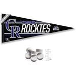 WinCraft Colorado Rockies Pennant Banner and Wall Tack Pads
