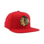 Chicago Blackhawks NHL Officially Licensed Adjustable Snapback Hat Flat Bill Z11 Icon Team Color