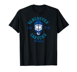 Vancouver Canucks Hockey Mask Black Officially Licensed T-Shirt
