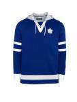 FE NHL Unisex-Adult Toronto Maple Leafs Lace-Up Hoodie, Unisex Hockey Toronto Maple Leafs Sweatshirt, NHL Officially Licensed, Recycled Fabrics, Blue, X-Large