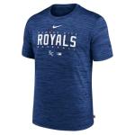 Nike Men's MLB Velocity Performance Practice T-Shirt (US, Alpha, Medium, Regular, Regular, Blue, Kansas City Royals)