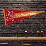 Rico Industries NFL Football Tampa Bay Buccaneers Retro 12" x 30" Felt Wall Décor Pennant - Great for Home/Bed Room/Man Cave Décor