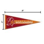 Rico Industries NFL Football Tampa Bay Buccaneers Retro 12" x 30" Felt Wall Décor Pennant - Great for Home/Bed Room/Man Cave Décor