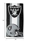 Northwest NFL Las Vegas Raiders Unisex-Adult Beach Towel, 30" x 60", Zone Read