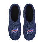 FOCO NFL Buffalo Bills Men's Poly Knit Cup Sole Slipper, Team Color, X-Large (13-14)