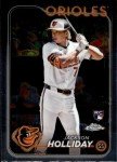 2024 Topps Chrome #88 Jackson Holliday RC Rookie Baltimore Orioles MLB Baseball Base Trading Card