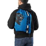 FOCO Carolina Panthers NFL Alternate Color Big Logo Drawstring Backpack - Blue