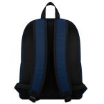 FOCO MLB Officially Licensed Team Color Primary Logo Solid Stripe Baseball School Bag Travel Backpack - Cleveland Guardians - Navy