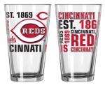 Boelter Brands MLB Spirit 16oz Pint Glass (Cincinnati Reds)