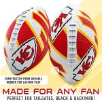 Franklin Sports NFL Kansas City Chiefs Football - Youth Football - Mini 8.5" Rubber Ball - Perfect for Kids - Team Logos and Colors