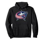 Columbus Blue Jackets Icon Officially Licensed Pullover Hoodie, Adult Unisex, Black, X-Large